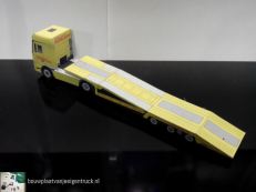 bouwplaatvanjeeigentruck-paper model-daf xf-truck transport trailer-estepe